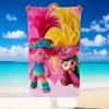 Quick Dry Beach Towel Trolls Pattern, Lightweight Absorbent Towel for Pool Beach Vacation Use
