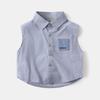 Baby Boy Sleeveless Shirt Summer Thin Korean Style Cool Vest for Toddler Kids Boys Casual Tops T Shirt
