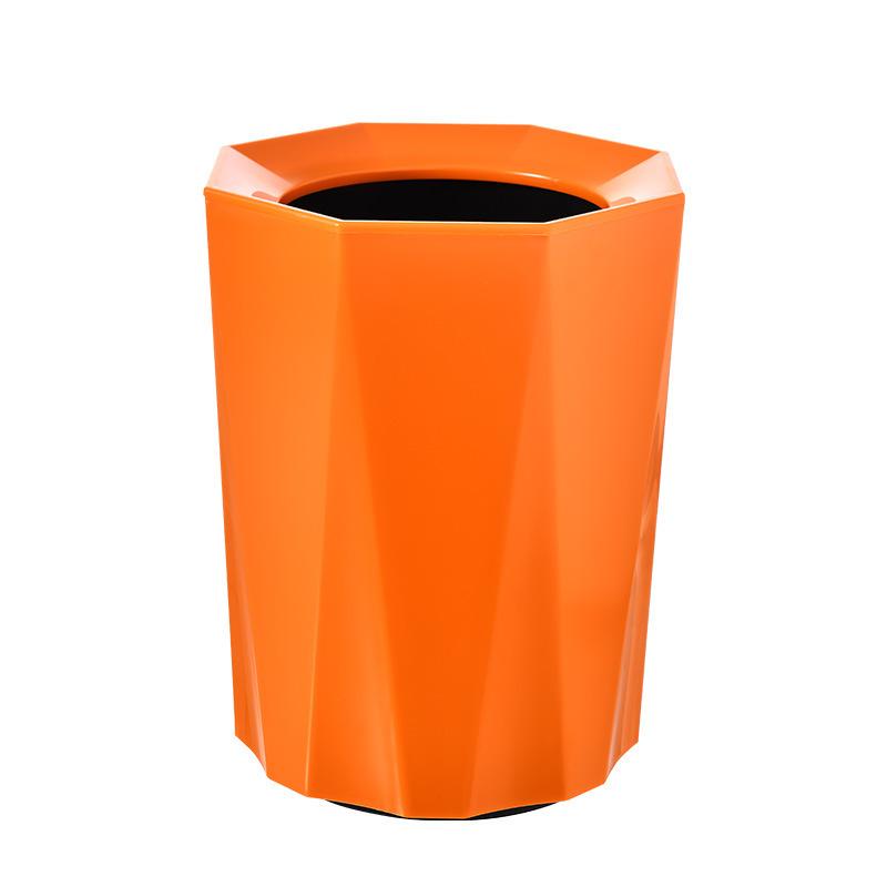 High-grade trash can no lid pressure ring storage bathroom office Japanese paper basket