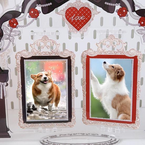 Acrylic Standing Photo Frame Stylish Desktop Decor Sturdy Dustproof Waterproof for Your Favorite Photos