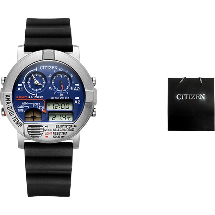 CITIZEN Quartz Movement Rubber Strap Watch Men s Watches Blue Dial JG0070-20L JG0070-20L