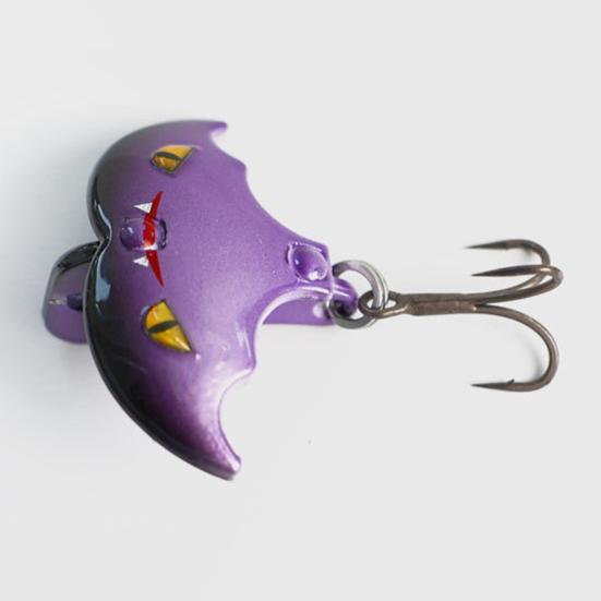5Pcs Artificial Fishing Baits Hard Lures Treble Hook Design Floating Topwater Fishing Lures Bionic 3D Bat Baits