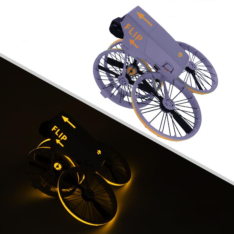 For DJI Flip Drone Luminous Stickers Decoration Decals Skin Anti-Scratch Protective Film Night Safety Cool Flight Accessories