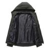 2025 Men's Urban Casual Hooded Jacket - Solid Color, Long Sleeve Fashion