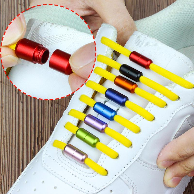 

Elastic Semicircle Shoelaces for Kids & Adults – English Picture Design Silver buckle (single)