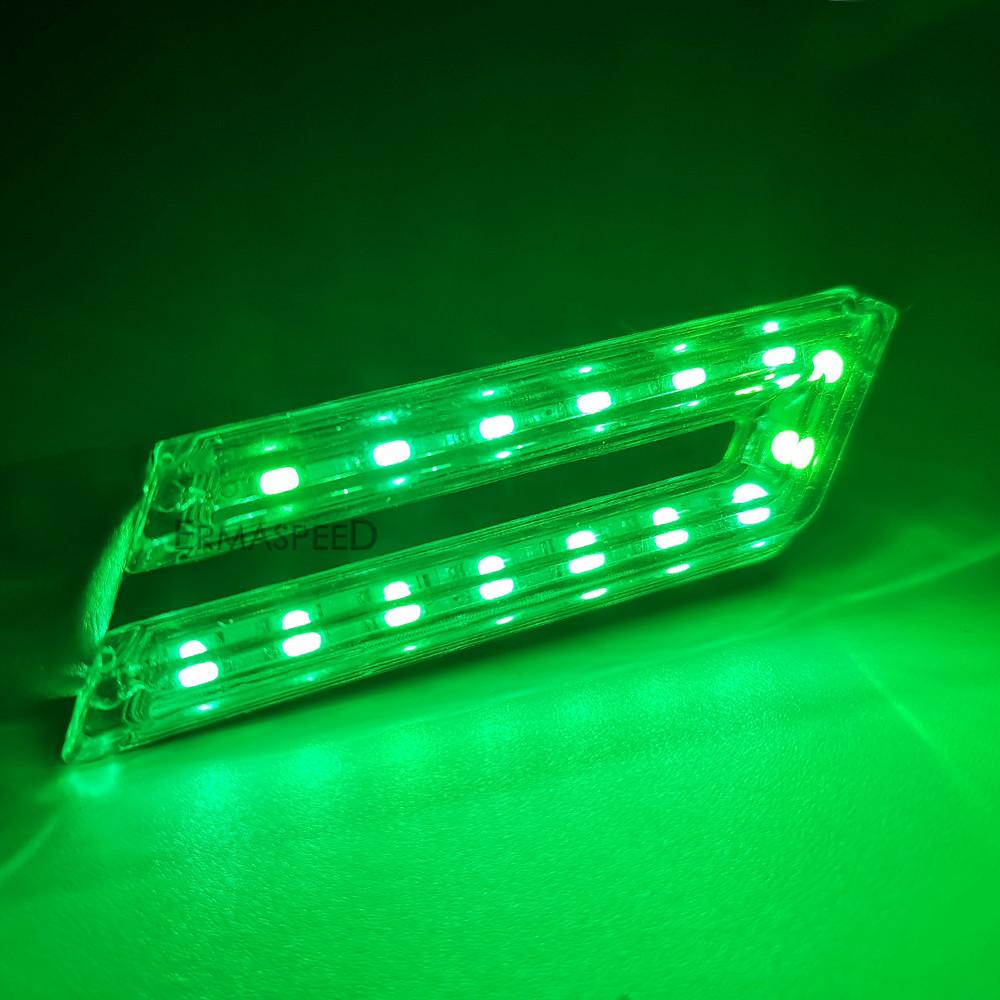 

2 шт., 12 В, универсальные указатели поворота для мотоцикла, 15 светодиодных ламп, поворотные огни, аксессуары для электрического скутера, мотоцикла зелёный