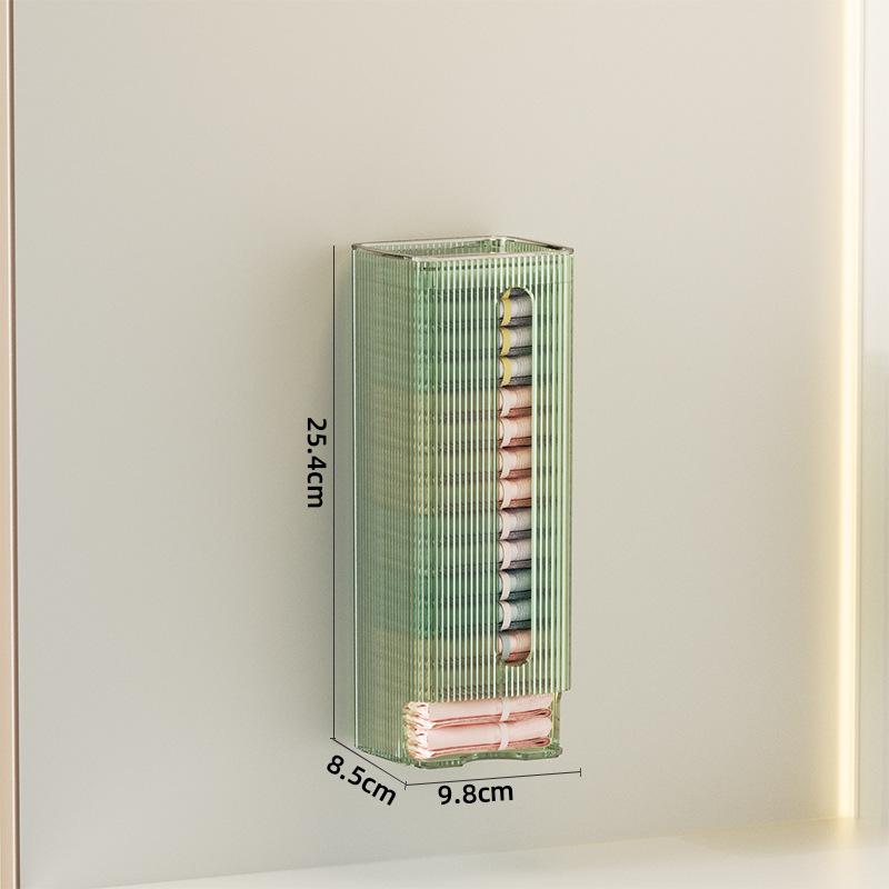 Storage Organizer Box for Panties Underwear and Socks,Wall Hanging Storage Holder,Kitchen Garbage Plastic Bag Dispenser,Home