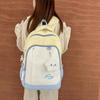 New high-value schoolbag ins niche casual large-capacity backpack, Korean version backpack for junior and high school students