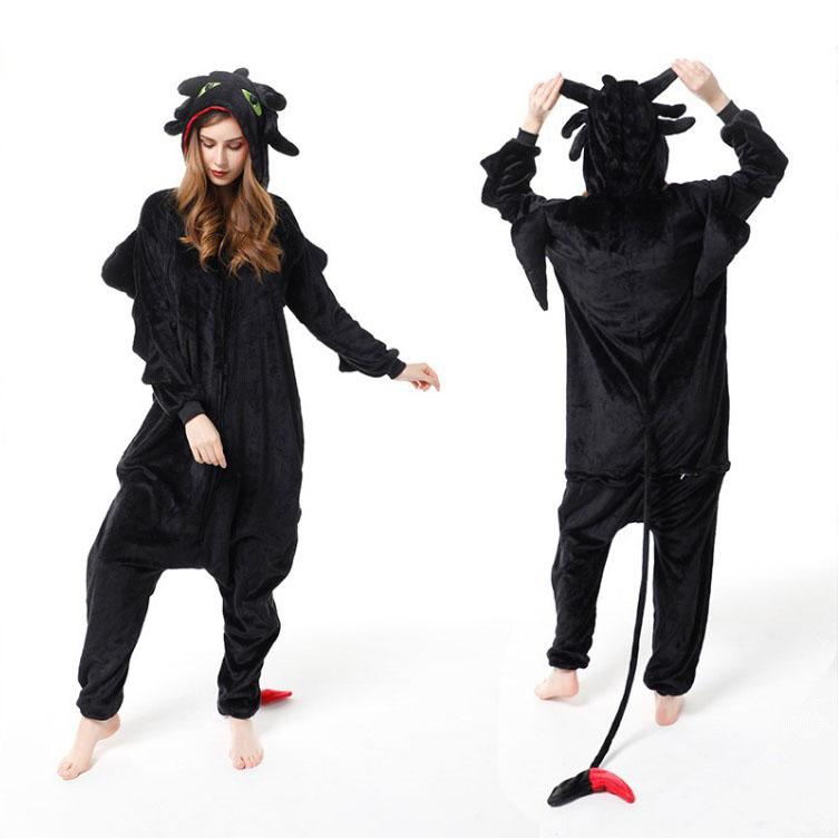 Bērnu melna dzīvnieku multfilma Onesie baltā