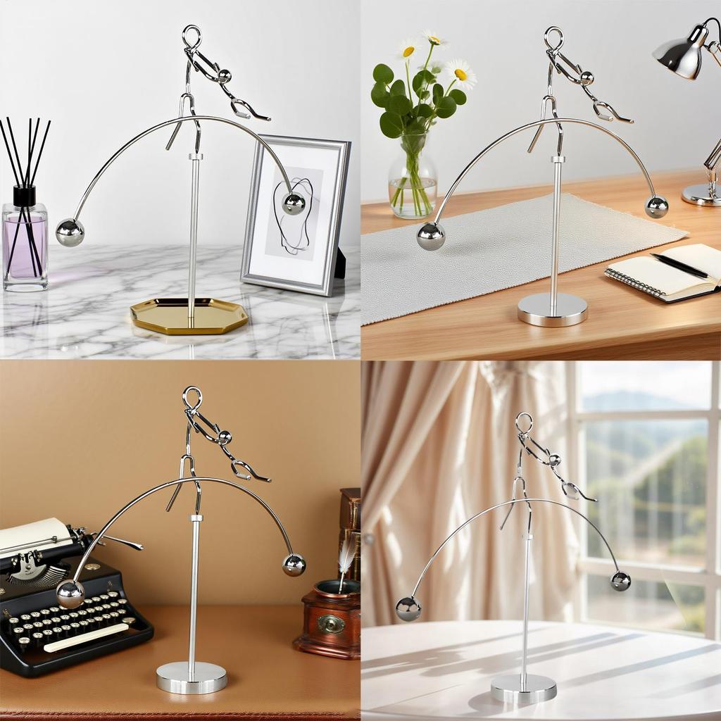 Balancing Toys Art Balance Toy Stainless Steel Ornament Funny Decor for Desk Birthday Shelf Table Party Home Workplace Holiday