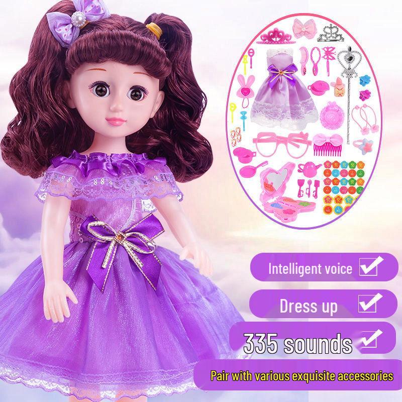 Interactive Smart Doll Set with Changeable Clothes - Princess Toy for Girls, Perfect Birthday Gift