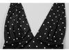 2025 Summer Women's Polka Dot Halter Bodycon Dress