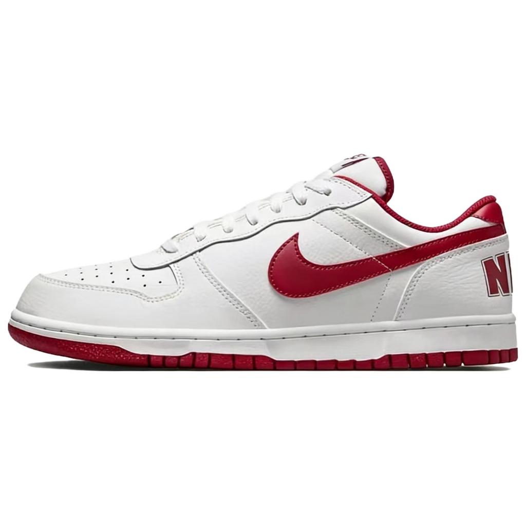 Nike Big Abrasion Resistant Breathable Low top Skateboard Shoes Men's Red 355152-150(Team1408-)