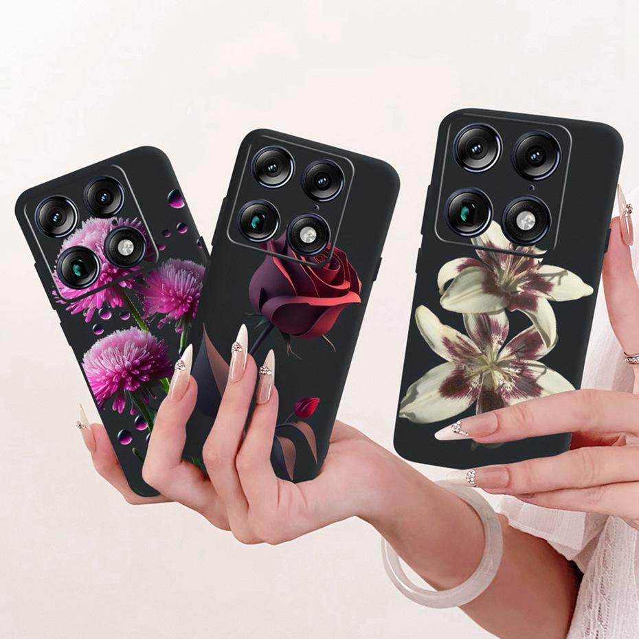 Fashion Letter Phone Case For Motorola Signature XT2603-2 Back Cover For Motorola Signature 5G Soft Black Silicone Cases
