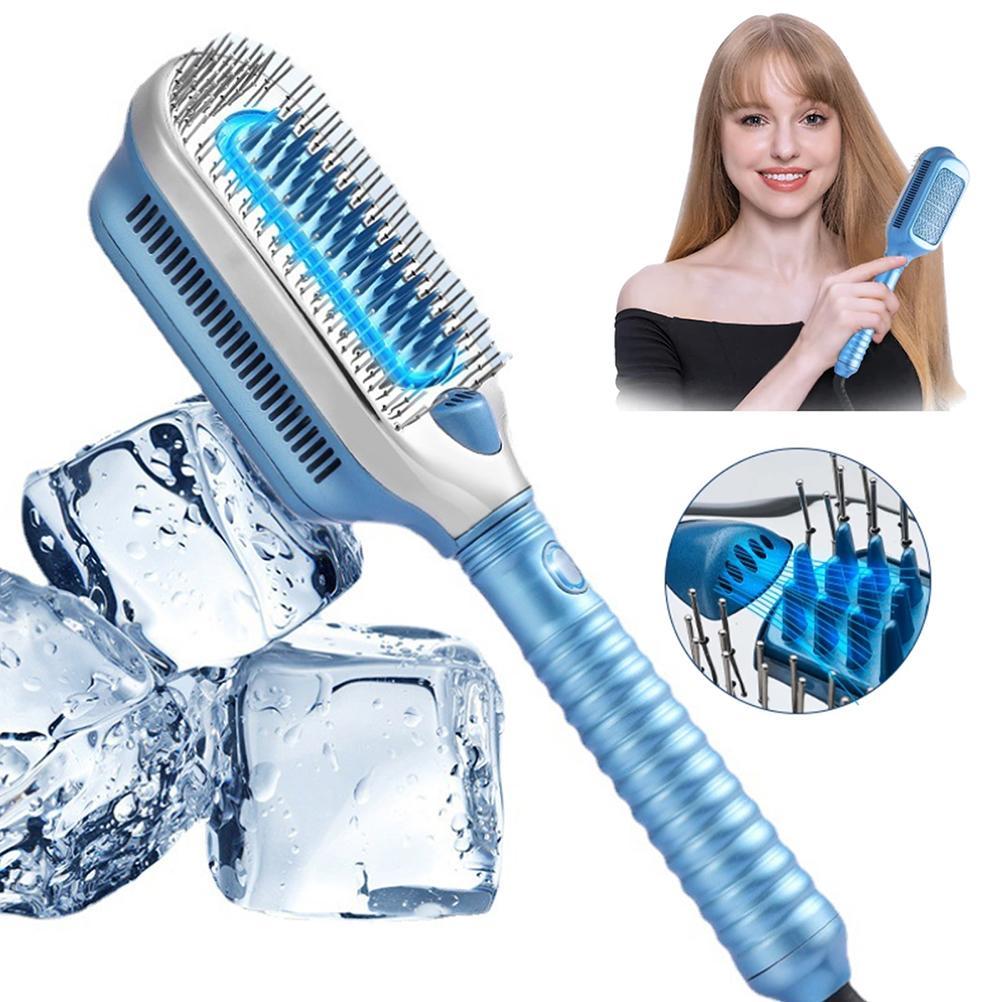 

Выпрямитель для волос Щетка Ice Therapy Professional Negative Ion Cold Wind Comb Безнагревная Щетка для влажных волос EU Plug