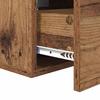 Nightstand with Drawers Rustic Wood Finish 35 x 35 x 20 cm Particleboard