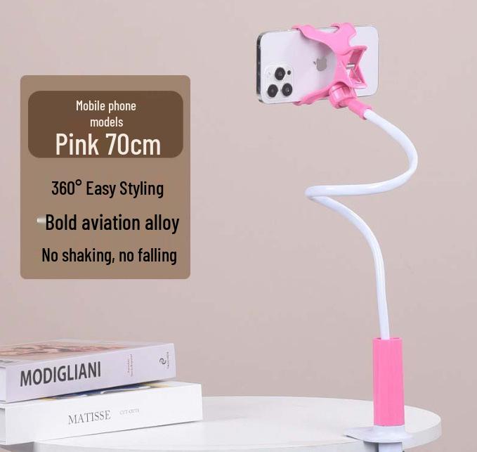 2026 Mobile Phone & Tablet Adjustable Alloy Stand - Multi-functional Rotatable Holder for Bedside or Chair