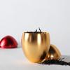 Aluminiumlegierung Eiförmiger Vorratstank Mini Tragbare Teekanne Dichtung Metall Goldene Eier Vorratstank Kreative Geschenke Aufbewahrungszubehör