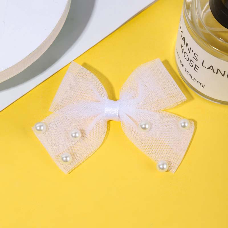 Korean-Style Exquisite Bow Accessories: Children's Hair, Shoes, Bags, Clothing, Pearl & Mesh Handmade Items