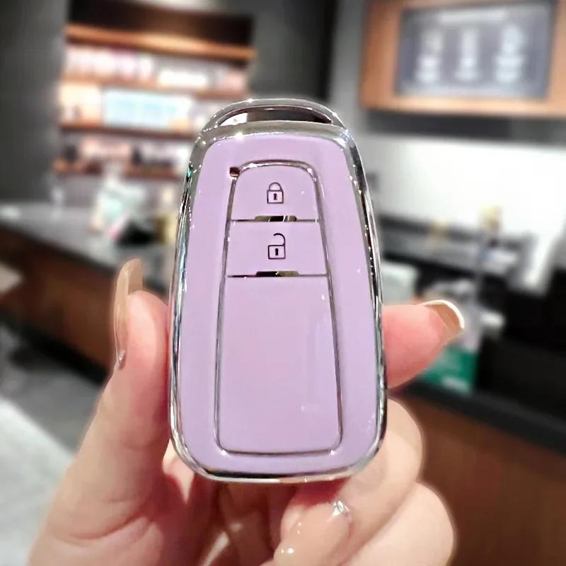 TPU Car Key Case For Toyota Camry CHR Prius Corolla RAV4 Prado 2017 2018 (2-BTN 3-BTN)