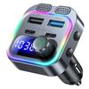 T37 Bluetooth FM Transmitter & Car MP3 Player with Dual Type-C Ports and PD36W Fast Charging