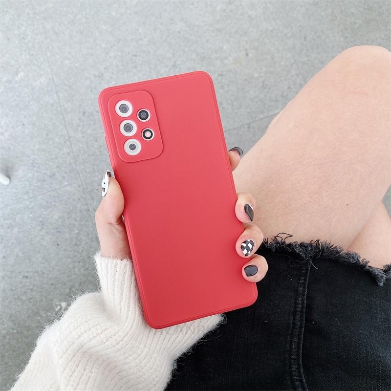 A 52 32 72 33 53 73 Liquid Silicone Case For Samsung Galaxy A32 A52 A72 A13 A23 A33 A53 A73 4g 5g A51 A71 Matte Soft Cover A52s