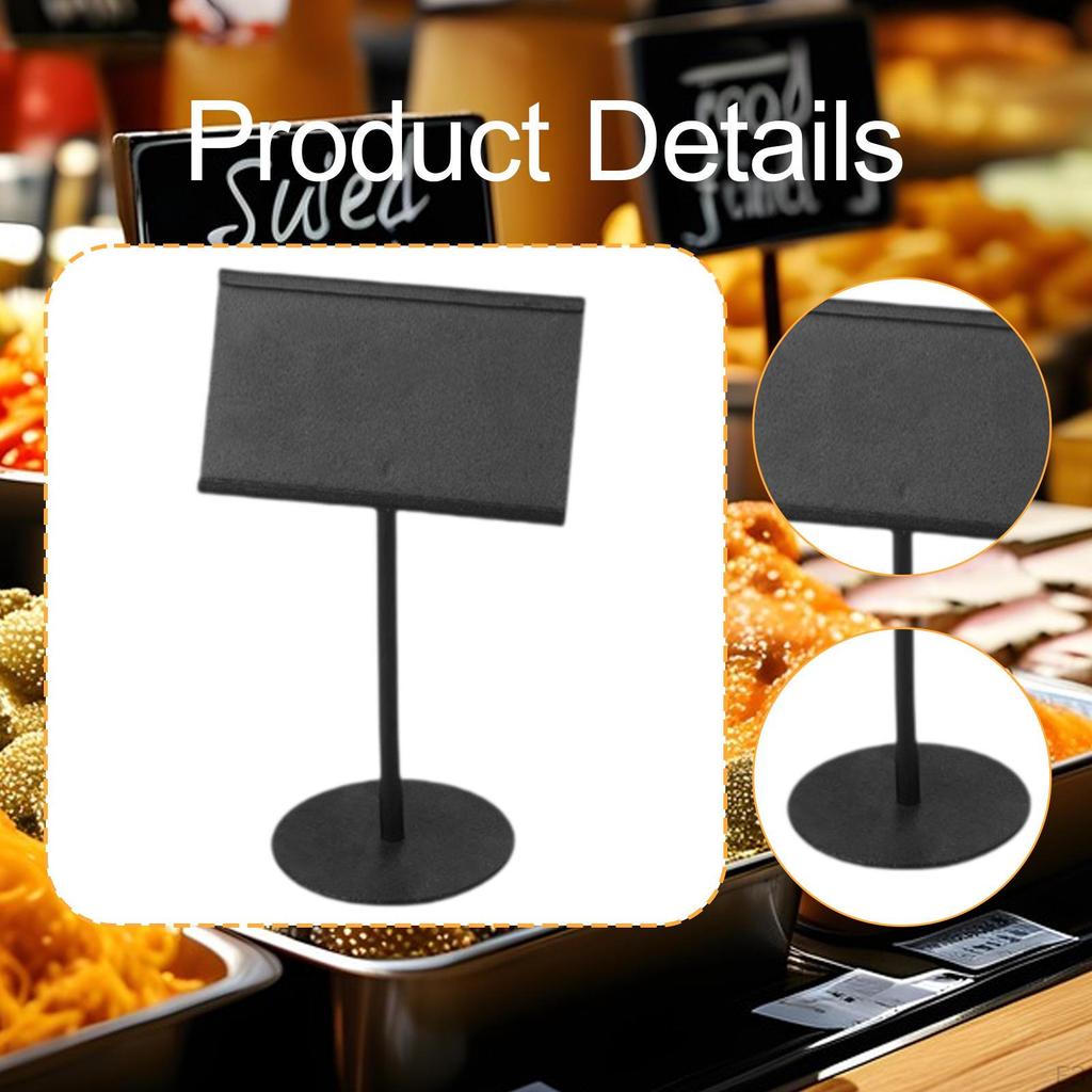 Business Card Holder Name Holders Stainless Steel Sign Number Stands for Buffet Party