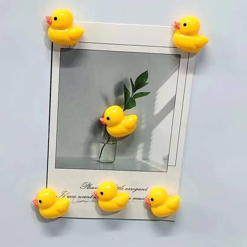 10 τεμάχια μαγνήτες ψυγείου Little Yellow Duck, δημιουργικά διακοσμητικά για διακόσμηση σπιτιού και δώρα - για διακόσμηση λευκών πινάκων - 2,5x2,7 εκ.