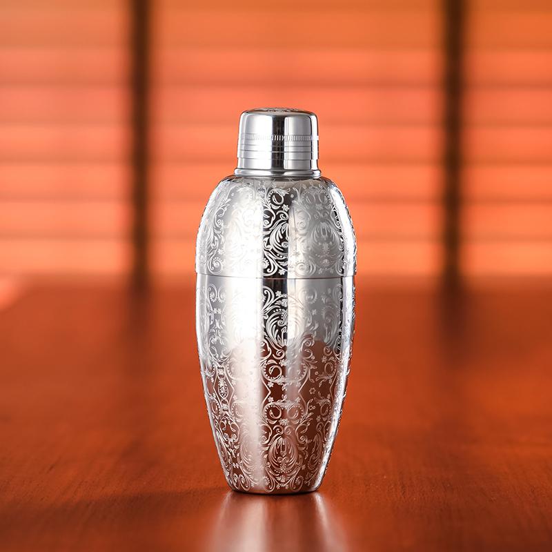 Bar Cocktail Shaker Boston Shaker Stainless Steel Engraving Shaker Bar Accessory Bartender Tools For Home And Bar
