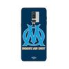 Case for Samsung Galaxy J8 2018 Logo Om Olympique De Marseille Blue Background