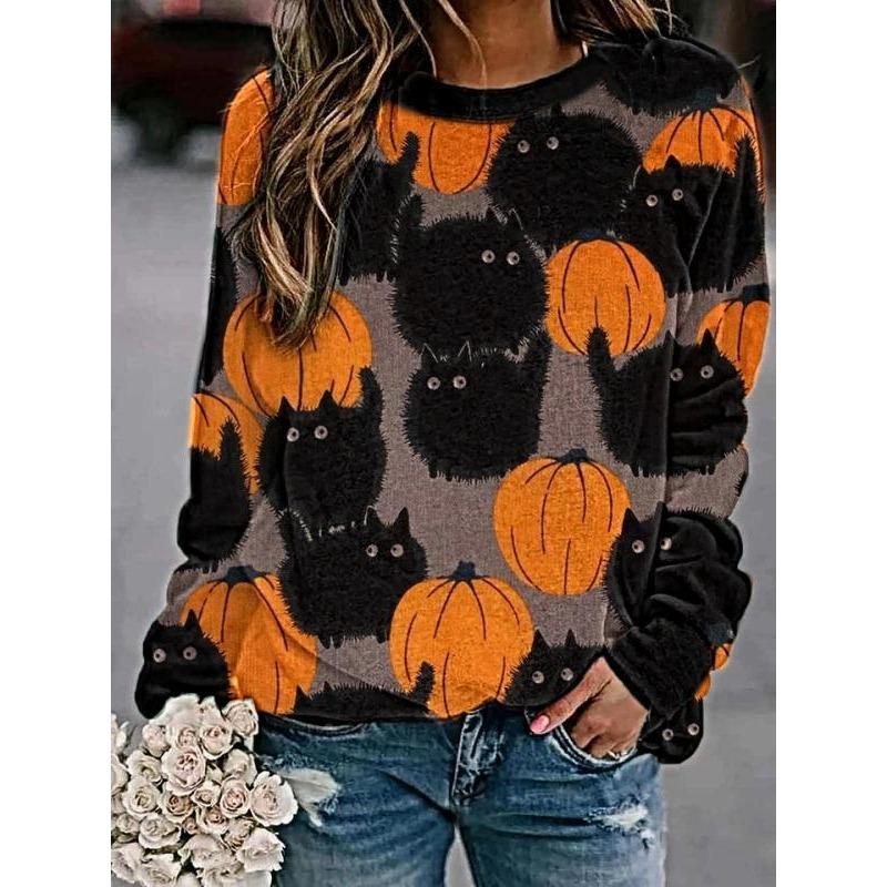 

Женская толстовка с капюшоном и толстовками с 3D-принтом на тему Хэллоуина, тыквы, замка и летучей мыши, с темным рисунком, женские толстовки и свитшоты (Женский) S