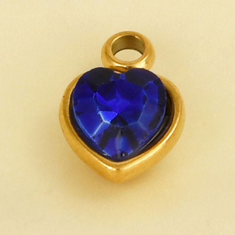 Elegant Girl Pendant Rhinestone Love Stainless Steel Pendants For Jewelry Making Supplies Heart Charm Pendant Handmade Bracelets