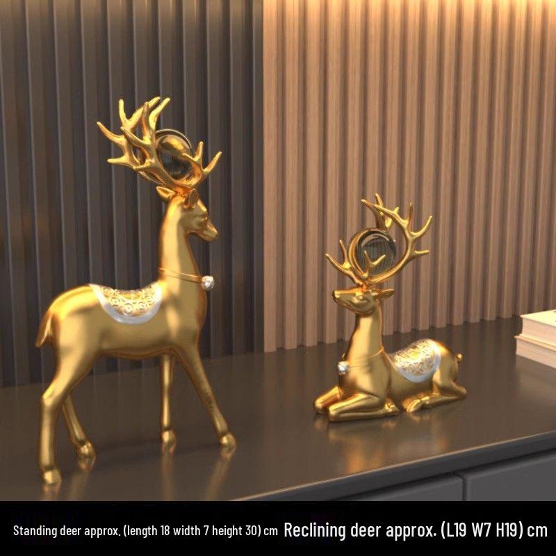 Creative Deer Ornament for Home Decor - Perfect for Living Room, Wine Cabinet, TV Stand, or Entryway Display