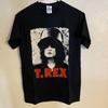 Band T-Shirt - T. REX - Marc Bolan Hat - Black - Medium
