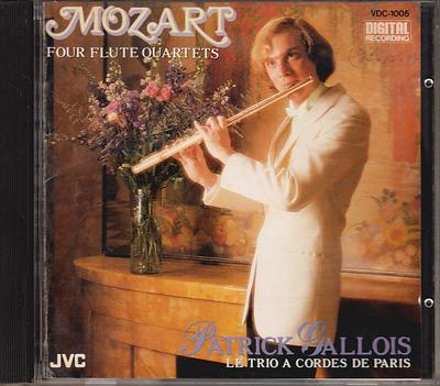 CD PATRICK GALLOIS  Mozart. Four Flute Quartets VDC1005 JVC 1985 Japan ObiClassical Used