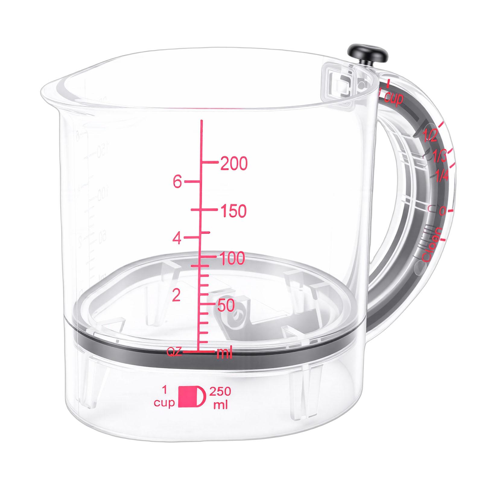 

Adjustable Measuring Cup 4 in 1 Multi Functional with Base for Cooking Baking Ingredients