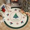 Christmas Tree Carpet Holiday Decoration Decoration Home Circular Floor Mat Autumn and Winter Deluxe Living Room Carpet
