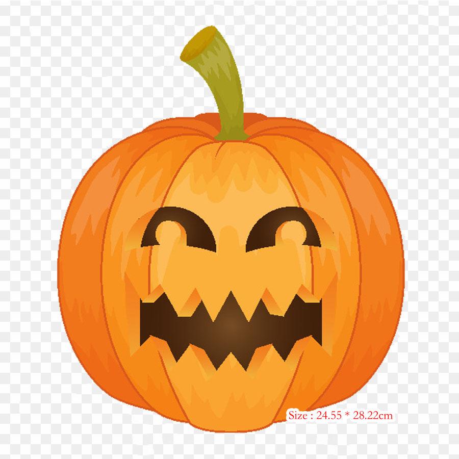 

Calabaza Jack O Lantern поле тыквы гладить на теплопередаче печати виниловые нашивки наклейки для одежды DIY аппликации моющиеся нашивки