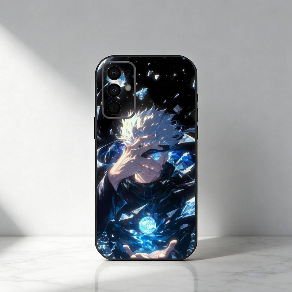 Hot-Blood Gojo Satoru J-Jujutsu Kaisen Phone Case For Samsung S25,S24,S21,S22,S23,S30,Ultra,S20,Plus,Fe,Note,5G Black Cover