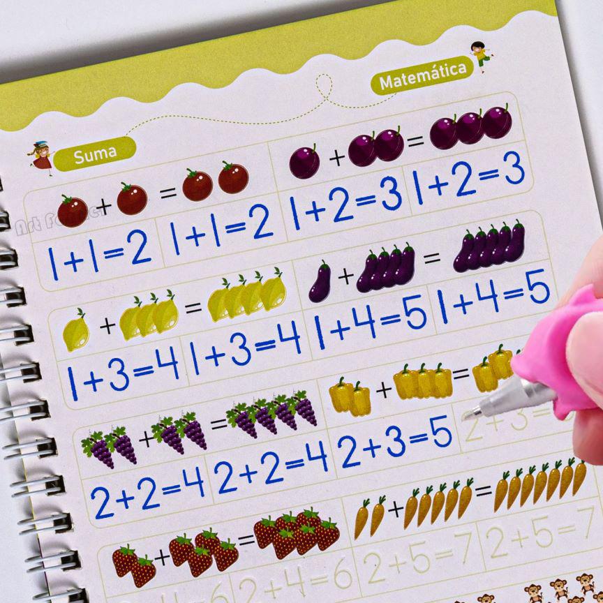 Learning Books For Children Spanish Calligraphy Notebook English Montessori Magic Book Mathematical Copybooks Notebooks Kids Quality
