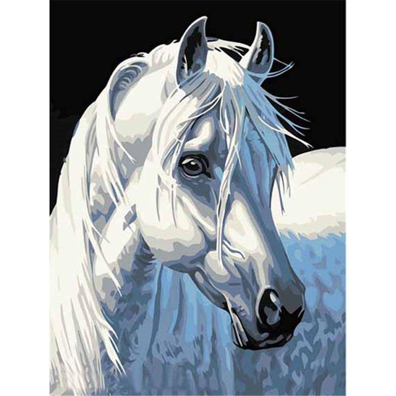 Diamond Painting Horse Full Round Diamond Embroidery Animals Picture 5D Diy Mosaic Rhinestone Home Decoration