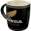 Coffee Mug - Honda Motorcycles - White - Round - Decorated Handle