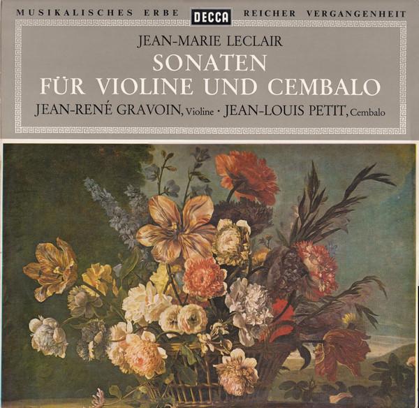 

LP Record JEANMARIE LECLAIR JEANREN GRAV Sonaten Fr Violine Und Cembalo SMD1504 Decca 1965 Germany Classical Used