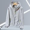 Unisex Ice Silk Hooded Jacket with Quick-Dry and Sun Protection Features