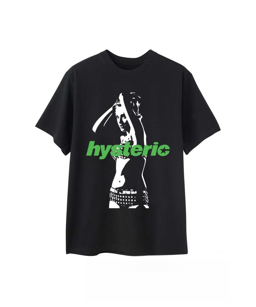 Summer New High Quality HYSTERIC Printed Graphic Tshirts Men and Women Short Sleeved High Quality Tshirts Street Wear