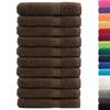 VidaXL Premium Quality Towels 10 Pcs, Shower Towels, Bath Sheets, Guest Towels for Toilet, Brown 137247