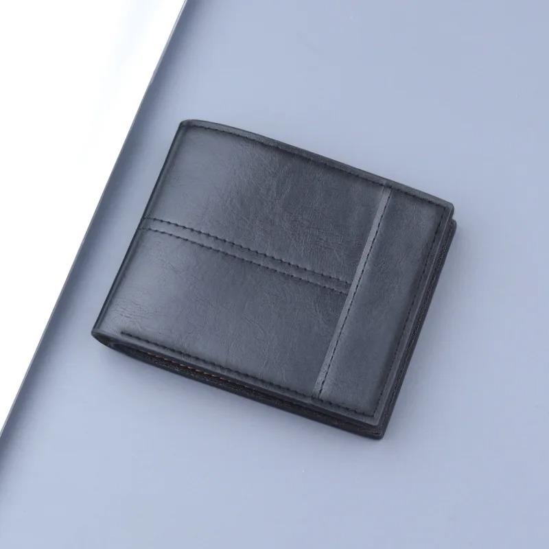 High Quality Fashion Men's Business Short Wallet Card Bag Multifunctional Change Bag Thin Purse Male Card Holder Luxury Wallet