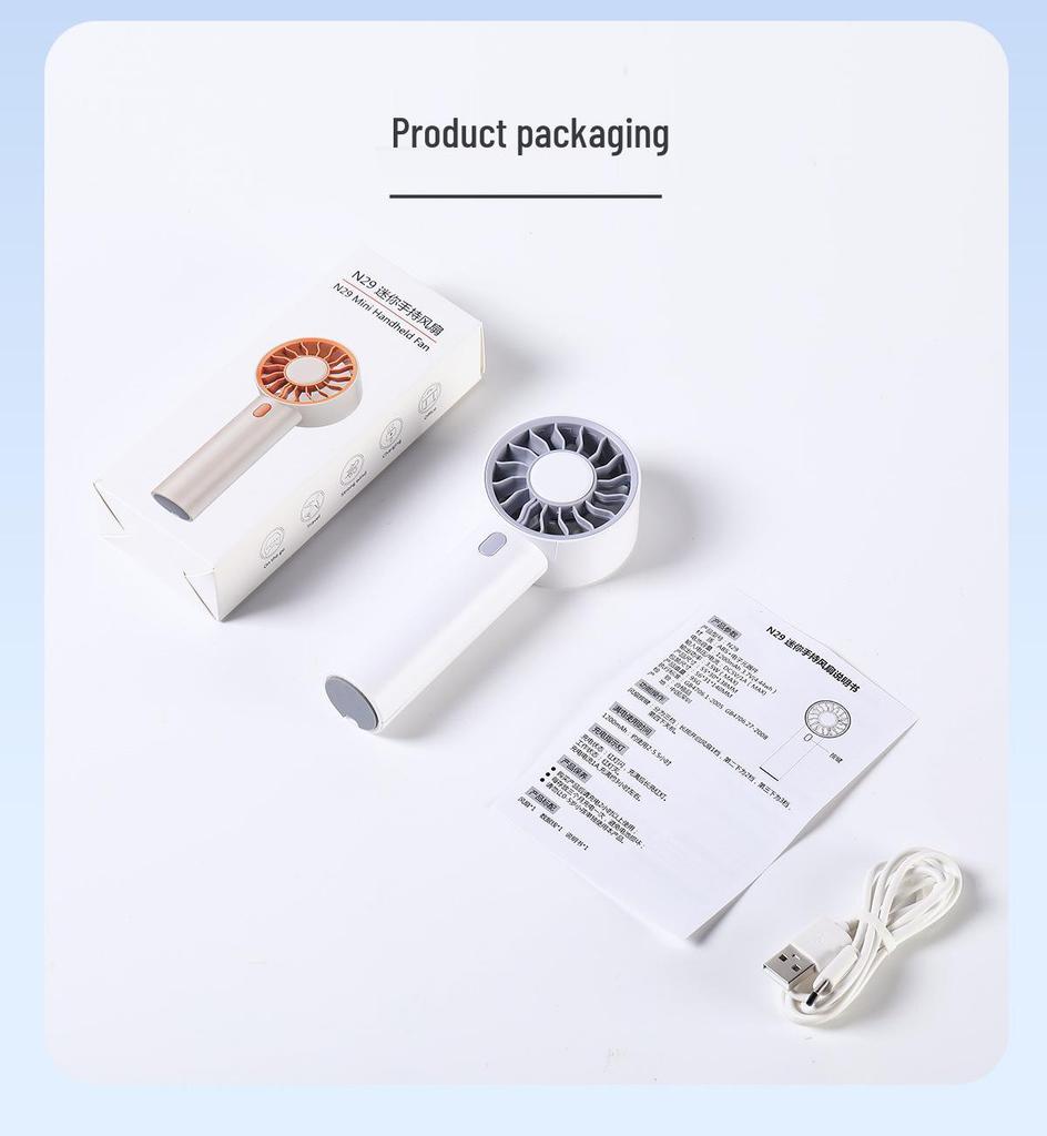 Portable Silent USB Desk Fan for Students