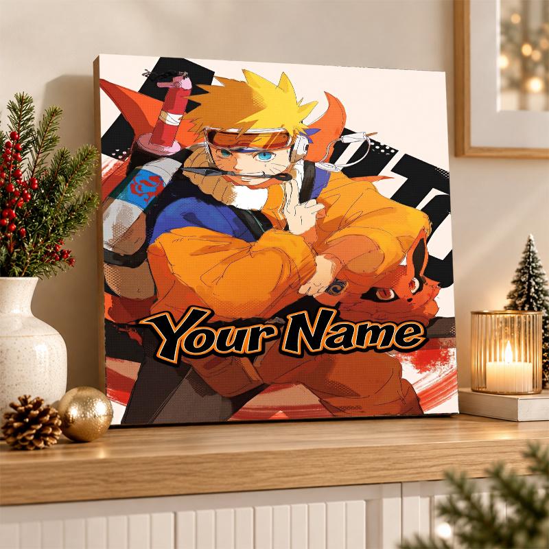 Naruto Uzumaki Custom Name Diamond Painting Personalized 5D Full Drill DIY Diamond Art Home Decor