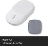 fromseed Wireless Mouse White Wireless Laptop Tablet with Magnet Portable
